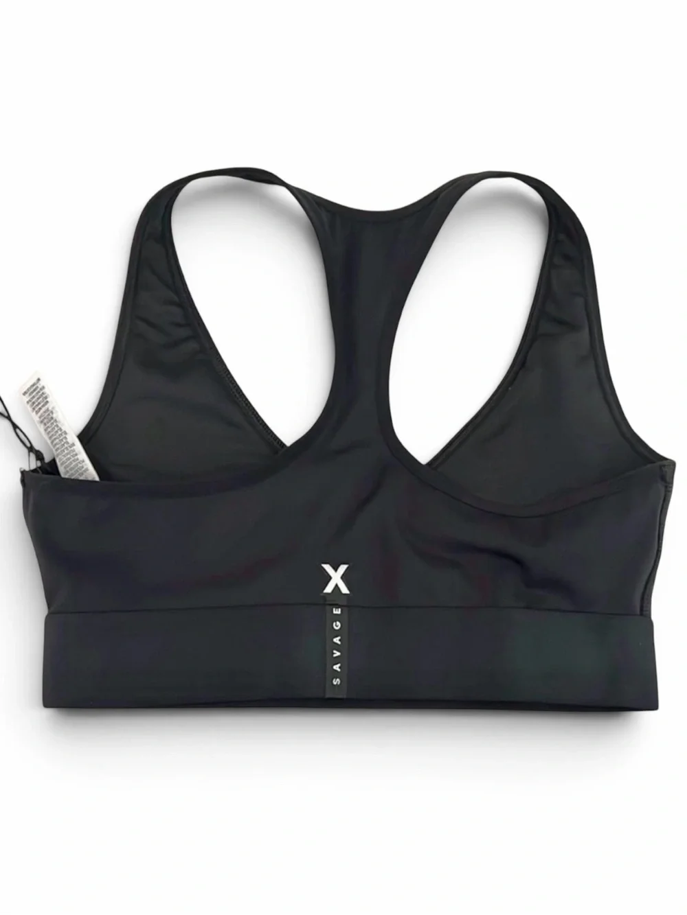 Savage X Fenty Black Racerback Sports Bra Size Small(4-6)